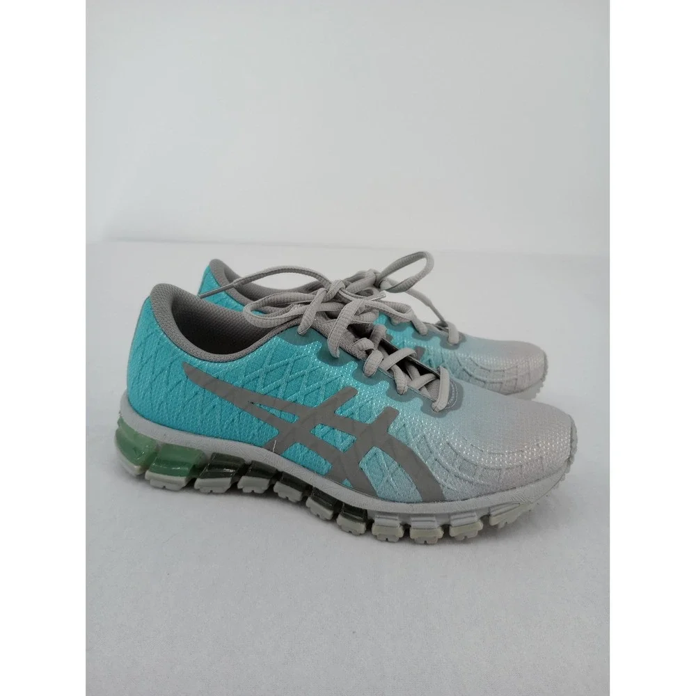 ASICS GEL-Quantum 180 4 Kid's Size 3.5 / Women's 5 Running Shoes Gray Blue